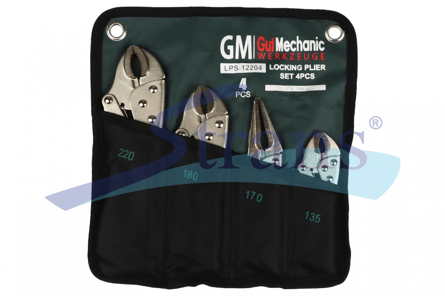 Набір Щипців (Кліщів) Затискних З Фіксатором Gut Mechanic 4Шт (220